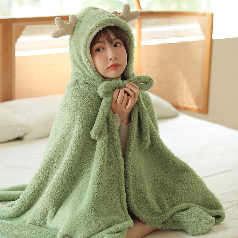 30c3cf17 c719 4935 9493 4986443f3a2c - Cute Deer Nap Blanket With Shawl For Children