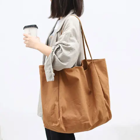 Women Handbags High Capacity Shoulder Bags for Shopping Canvas