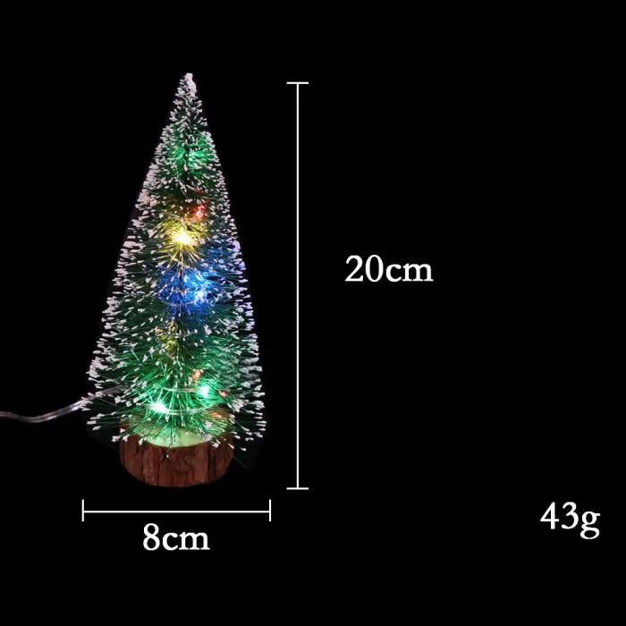 Mini LED Christmas Tree Decoration, Tabletop Tree with String Lights (15-40 cm) - detail photo 4