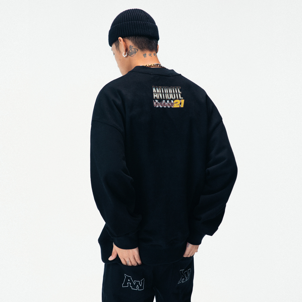 Retro Car Print Sweater Street Trend In Autumn And Winter