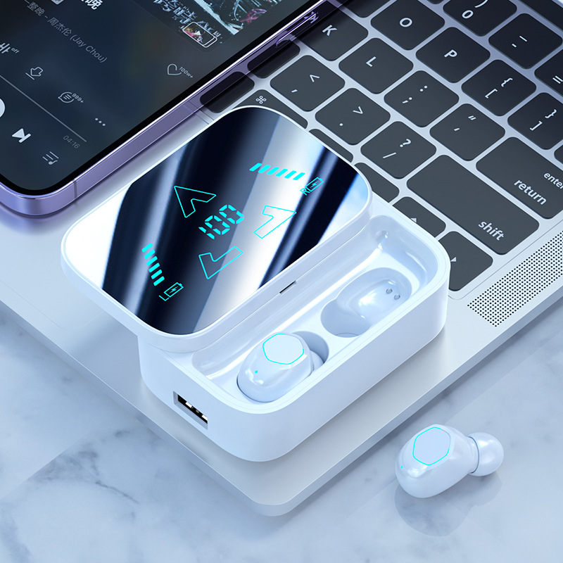 M48 Cross-border New Bluetooth Headphones Ultra-long Life Large Power In-ear Sliding Cover Digital Wireless Bluetooth Headphones