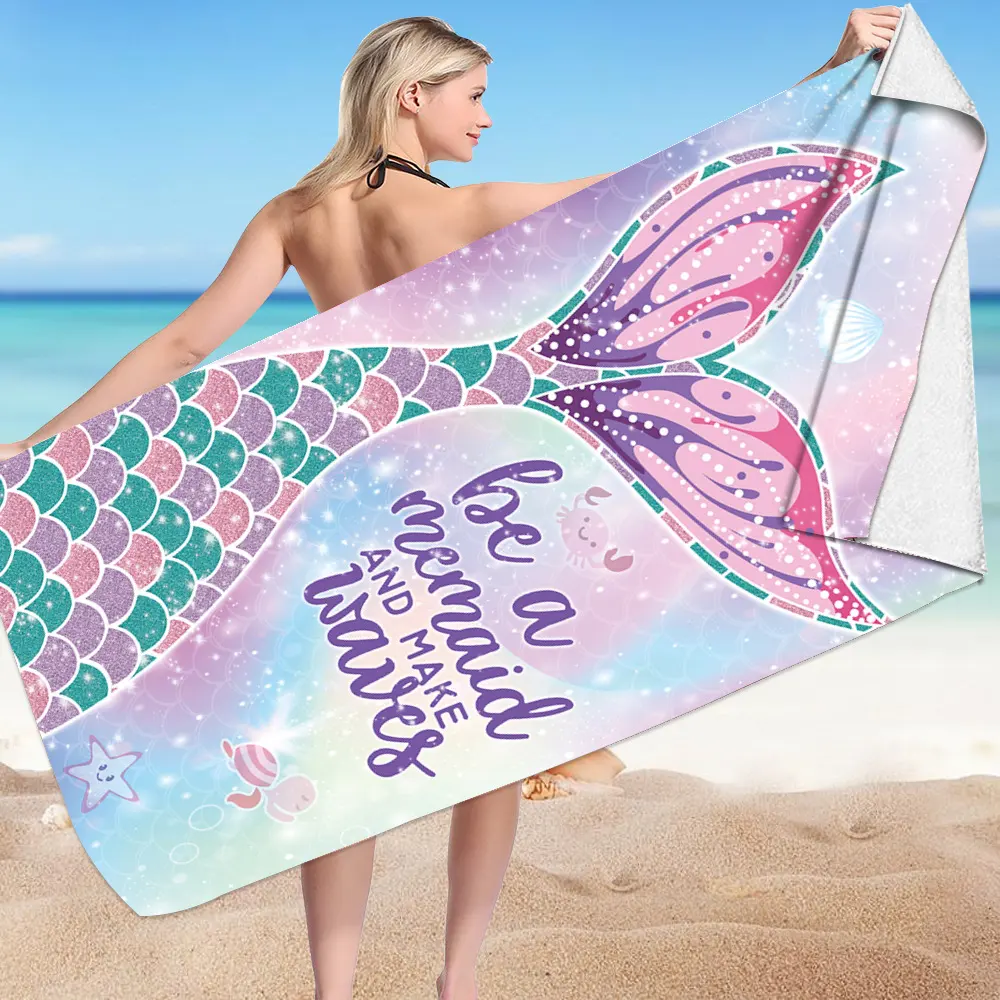 Microfiber Variety Bath Towel Sea Stand Holiday Rectangular Sand