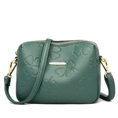 Middle-aged And Elderly Mothers Large-capacity Temperament Women's One-shoulder Messenger Bag - Green - View 1