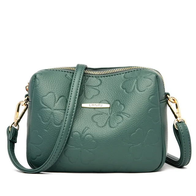 Middle aged And Elderly Mothers Large capacity Temperament Women's One shoulder Messenger Bag Green - Shop at LoveMi