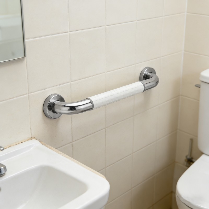 50cm Bathroom Grip Shower Tub Grab Bar Safe Handle Handrail Rail Disabled UK — image 9