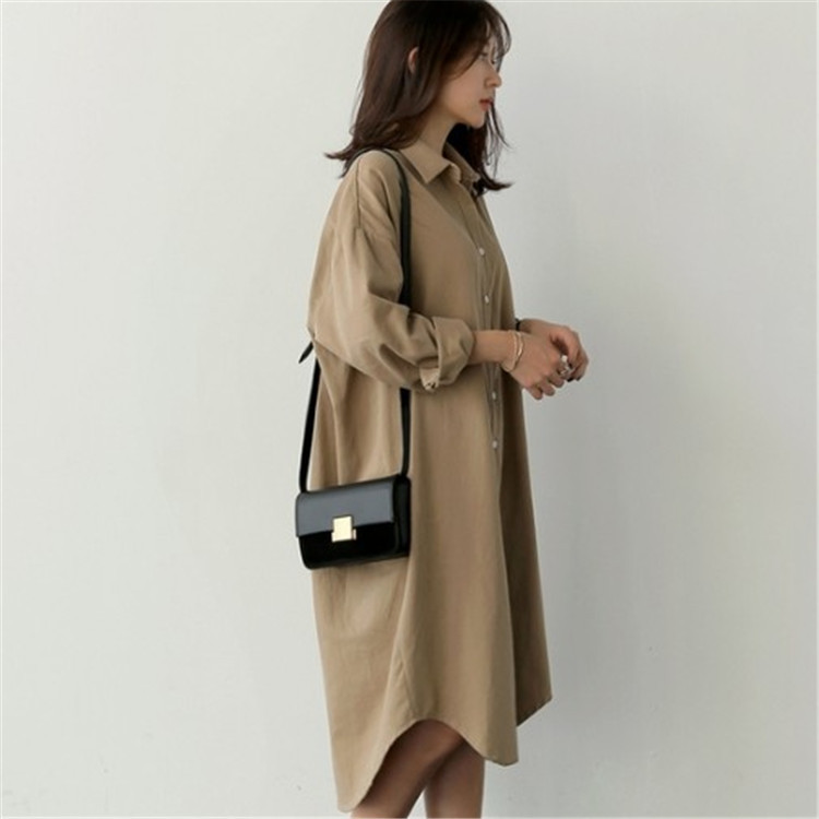 Title 5, Large Size Loose Shirt Mid-length Korean Style ...