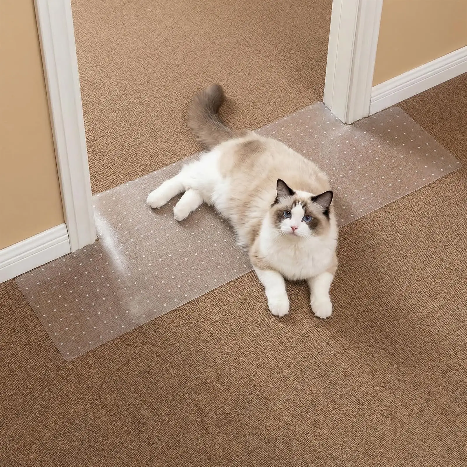 Carpet Protector, Clear PVC Doorway Mat