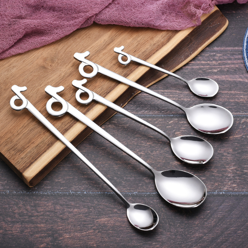 Musical Note Coffee Cocktail Ice Cream Scoop Long Handle