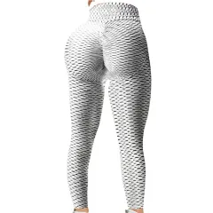 Yoga Pants Women's High Waist High Elastic Sexy Hip Lifting Fitness Training Leggings Tights - Grey - View 1