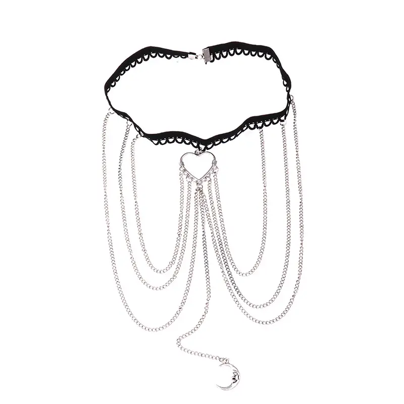 Casual Beach Love Moon Leg Ring Body Chain