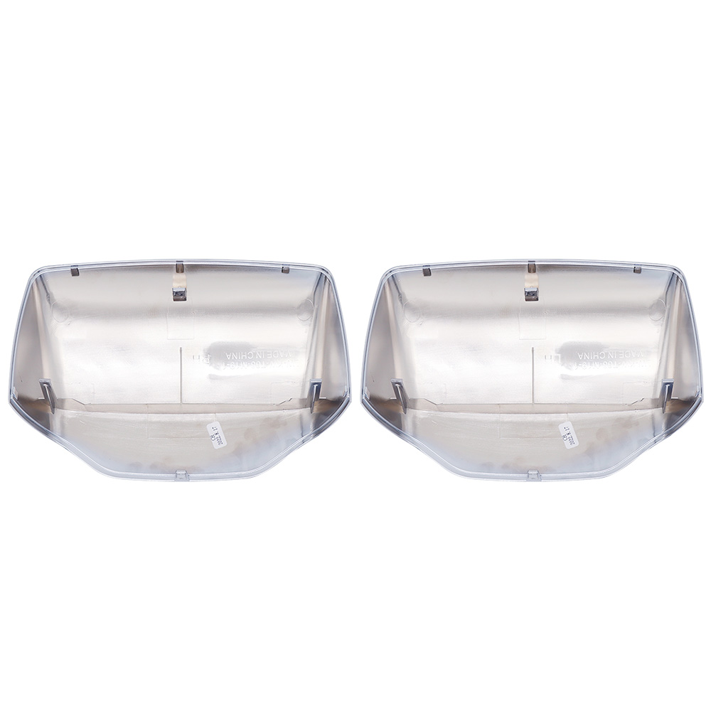 A Pair Of Chrome Hood Mirror Covers Fit For Kenworth & Peterbilt