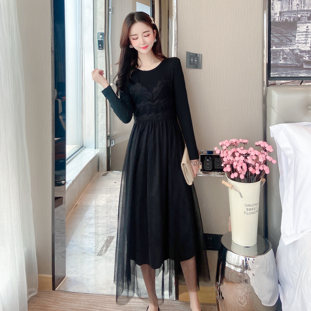 Fairy Sweet Sen Spring Net Gauze Dress High Waist