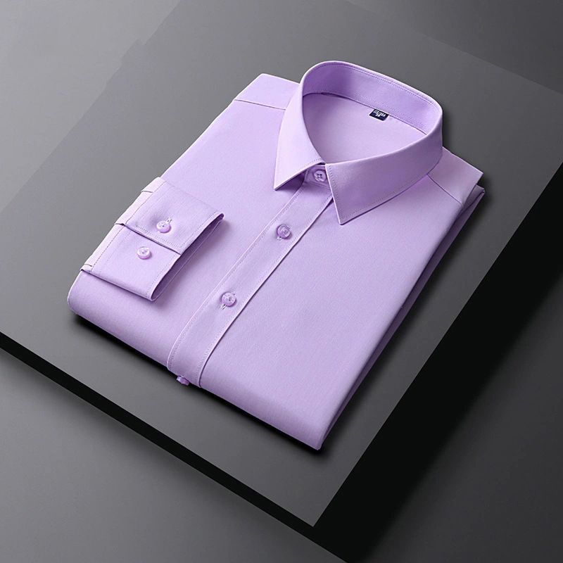 Men's Bamboo Fiber Liquid Ammonia Long Sleeve Shirt