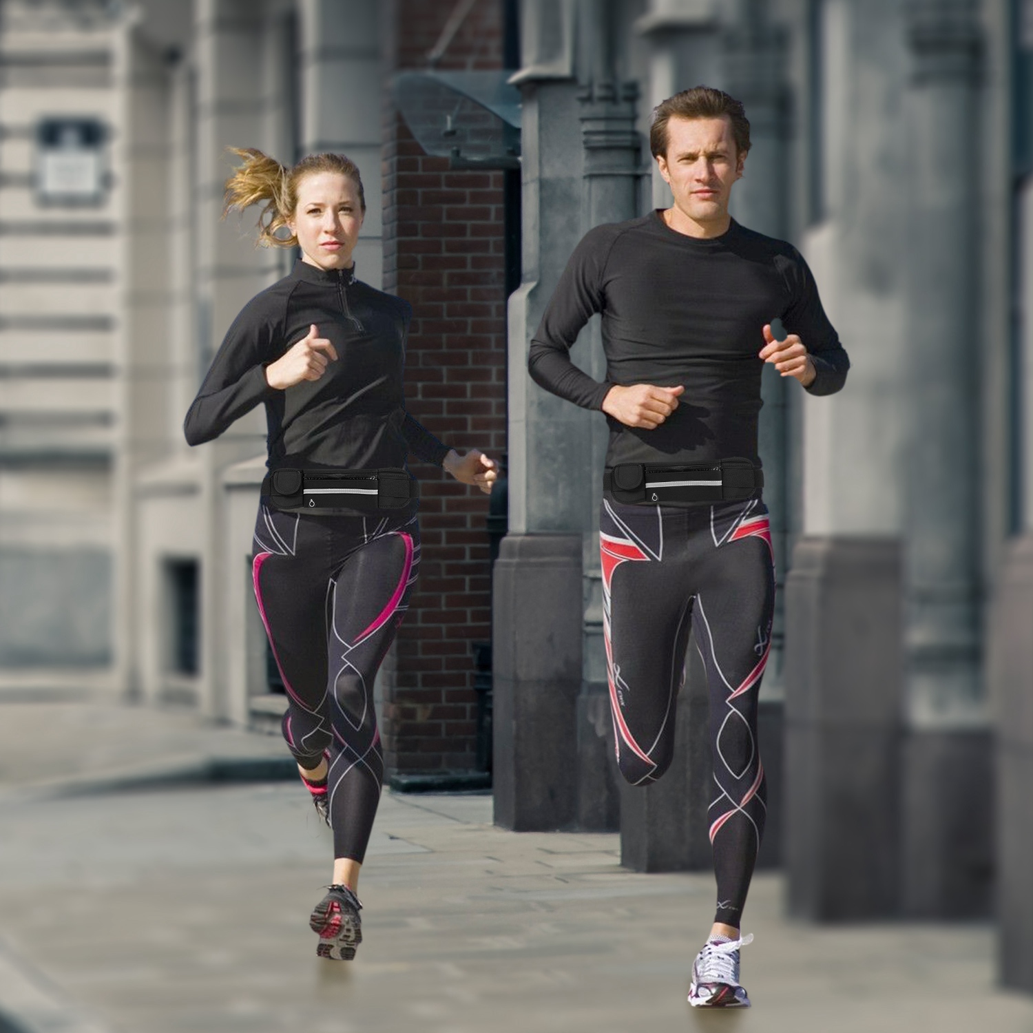 1Pc Sports Waist Bag Running Belt Pack Waterproof Adjustable Waist Pouch