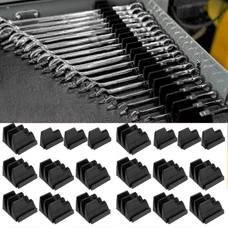 80PCS Magnetic Wrench Organizer Widget Portable Tool Storage Shelf Black — image 12