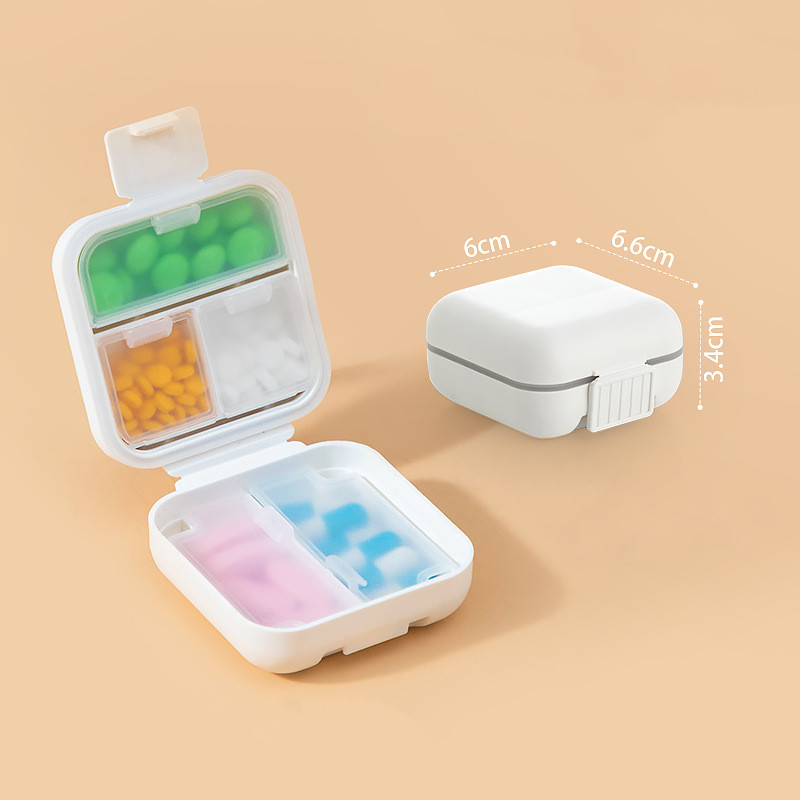 Portable Medicine Box With Double 8 Compartments - Image 6