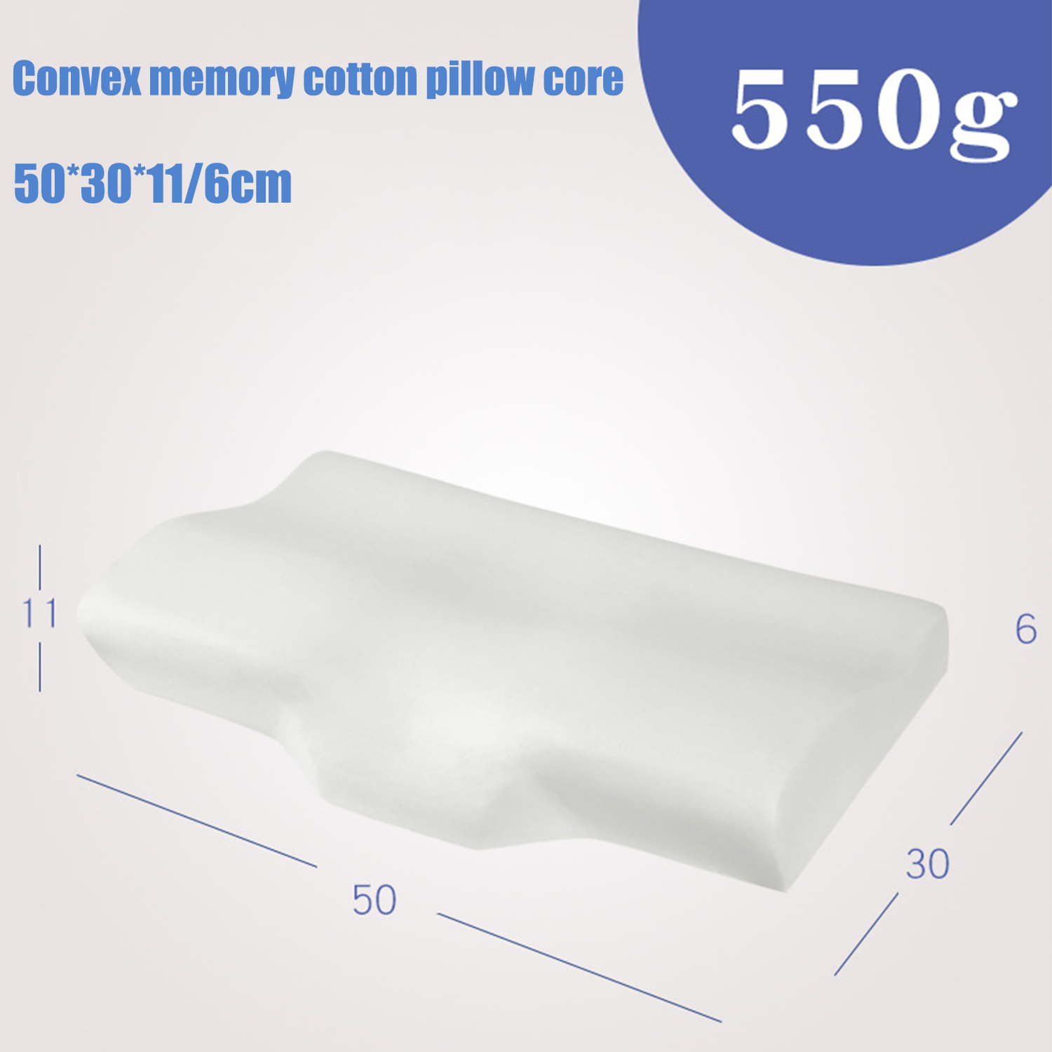 Cervical Pillow Ergonomic Contour Memory Foam Orthopedic Bed Pillow Neck Support — view 6
