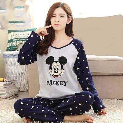 Title 11, Long sleeve pajamas for women in autumn and win...