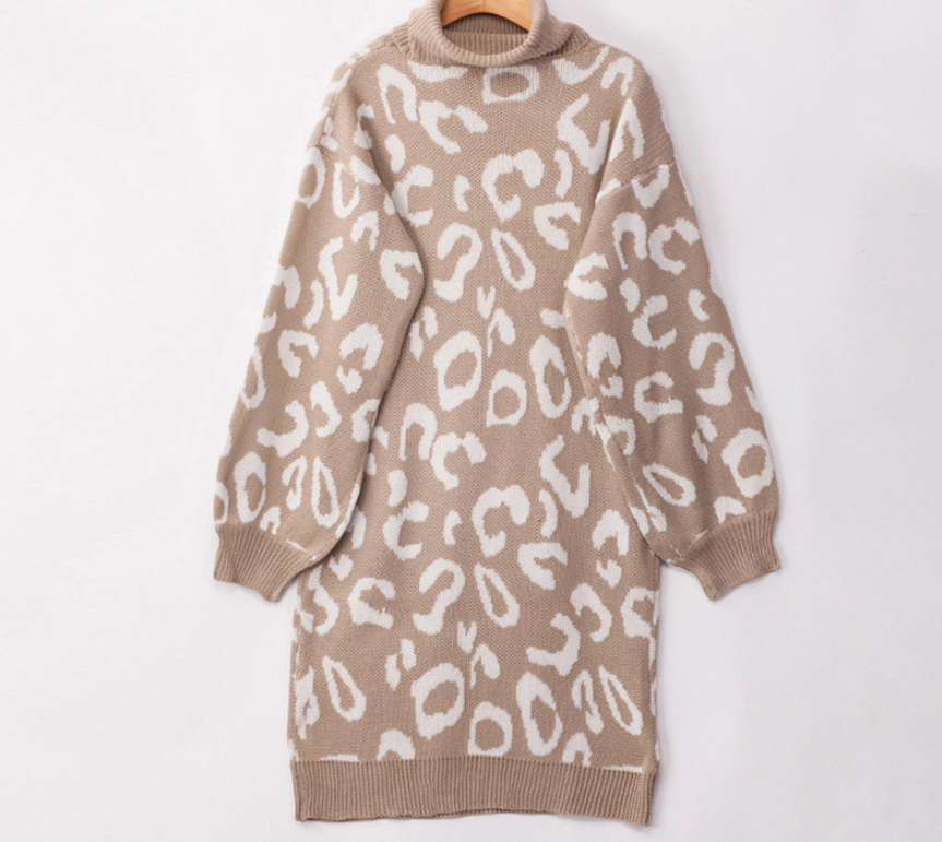 Title 9, Hooded leopard-print loose sweater