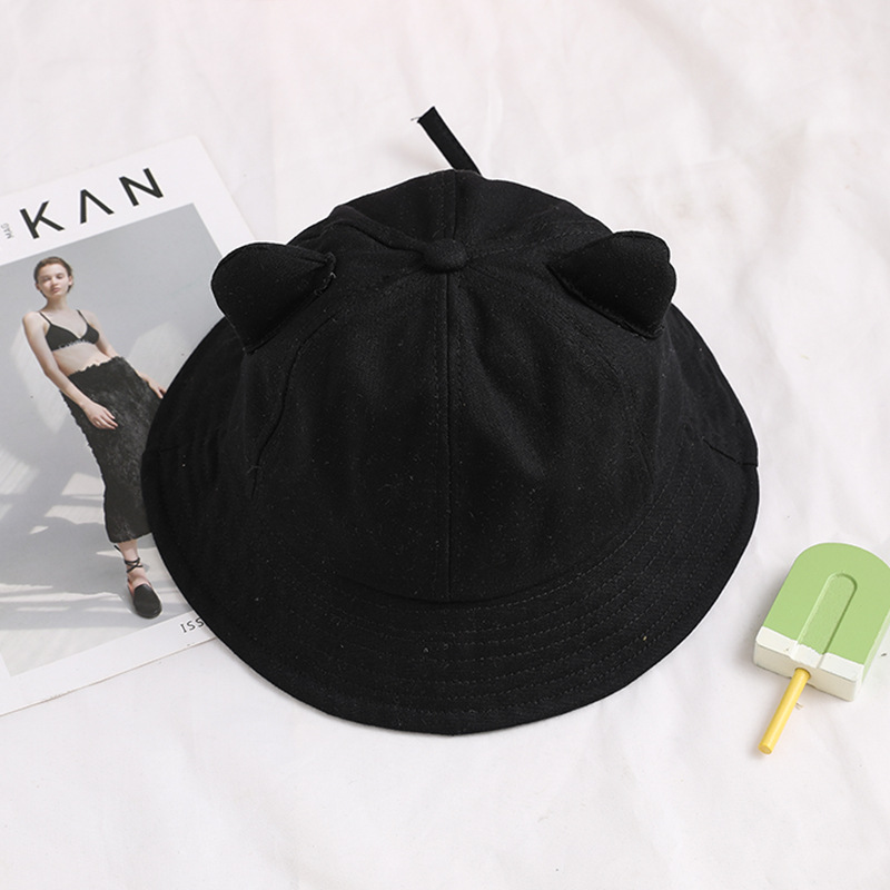 Sunscreen Sunshade Girl Fisherman Hat Female Autumn Cute Art Cat Ears