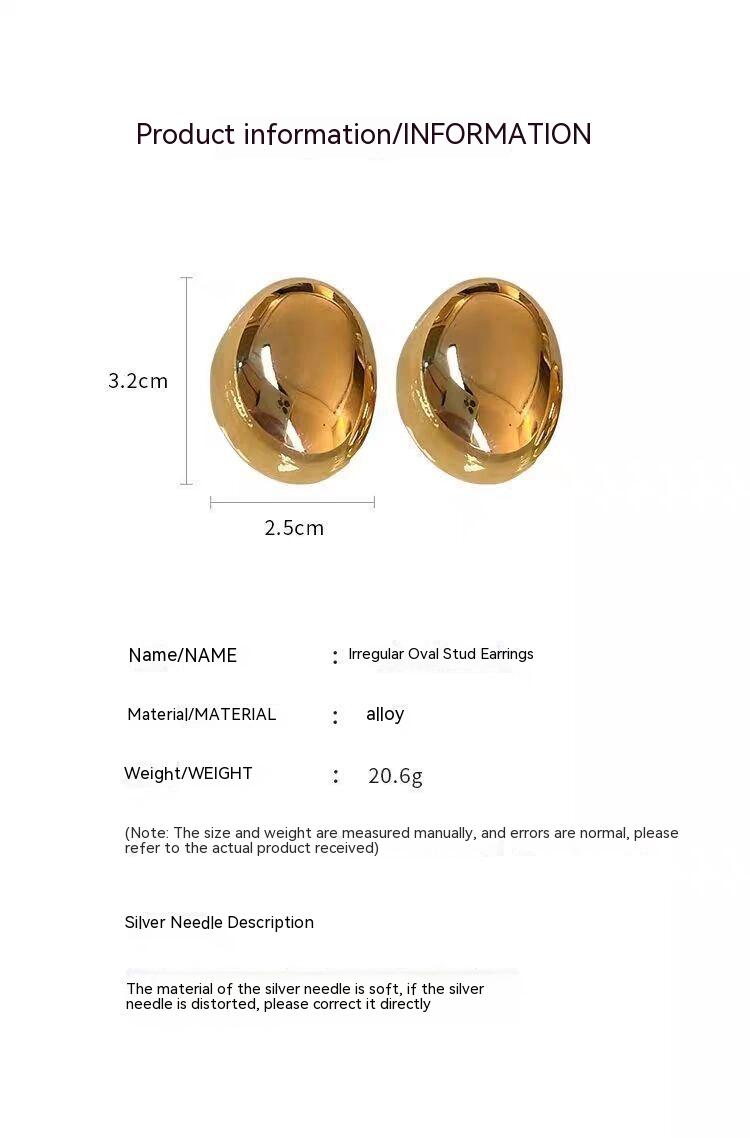 Title 1, Gold Large Earrings Women