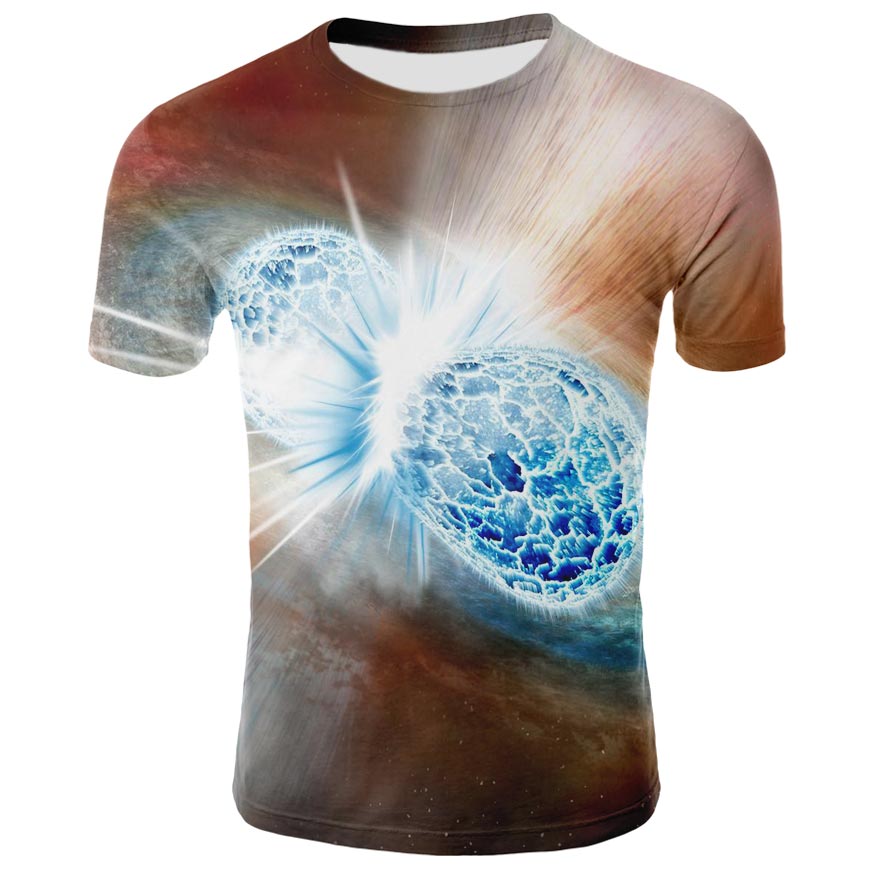 Title 5, Mens Fashion Digital Printing T-Shirt Tops Sty...