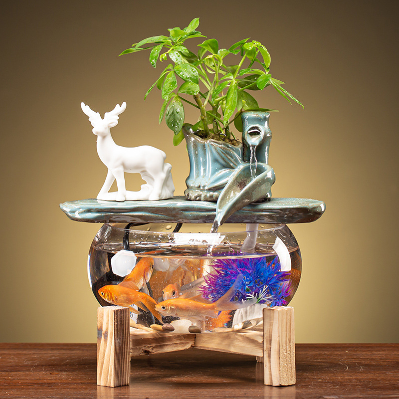 Fortune Fish Tank Mini Fish Basin (A-220V US)