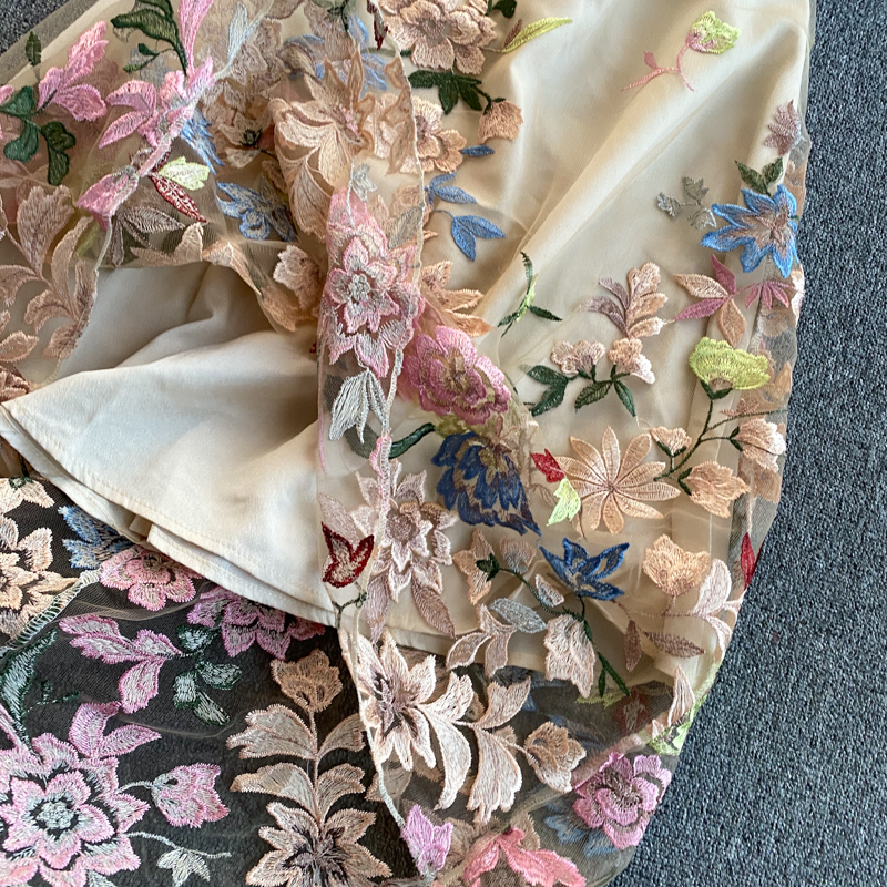 Embroidered A-Line Dress, picture 4 of 6