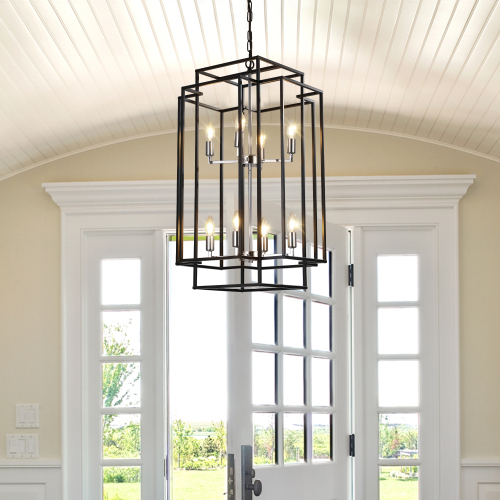 8 Lantern Tiered Chandeliers view 5