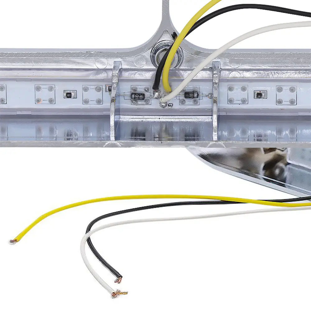 For Kenworth T400 T600 T800 W900B W900L Clear Headlight Bezel Amber LED Light