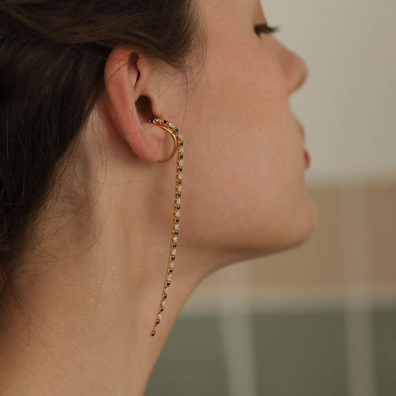 أقراط معدنية بدون ألم بتصميم مريح للاذن