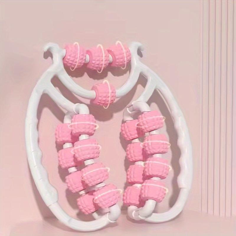 Double-Row 20-Roller Leg Massager – Pink