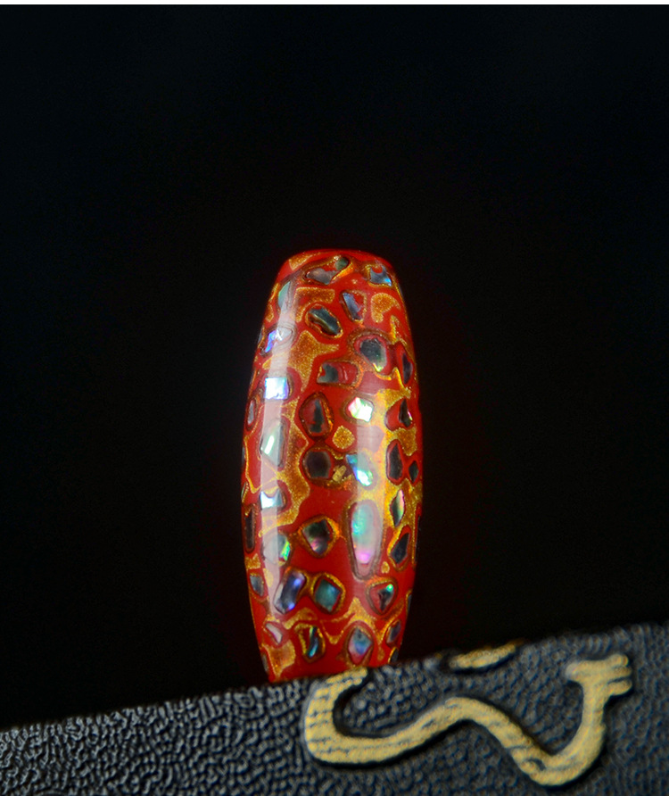 Title 3, Large Paint Tibet Beads Special-shaped Beads Sc...