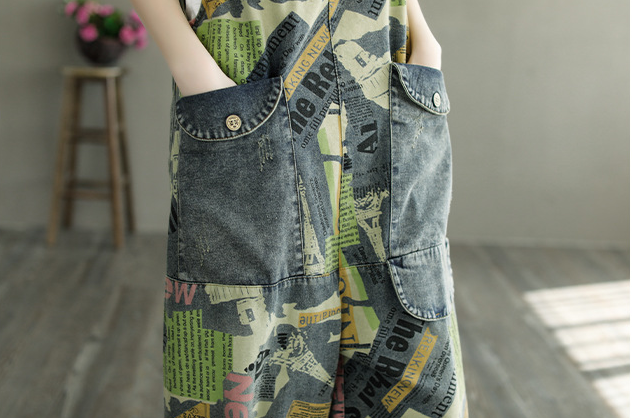 Title 9, New Womens Literary Retro Denim Overalls