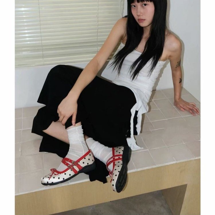 Polka Dot Mary Jane Flats, picture 4 of 6