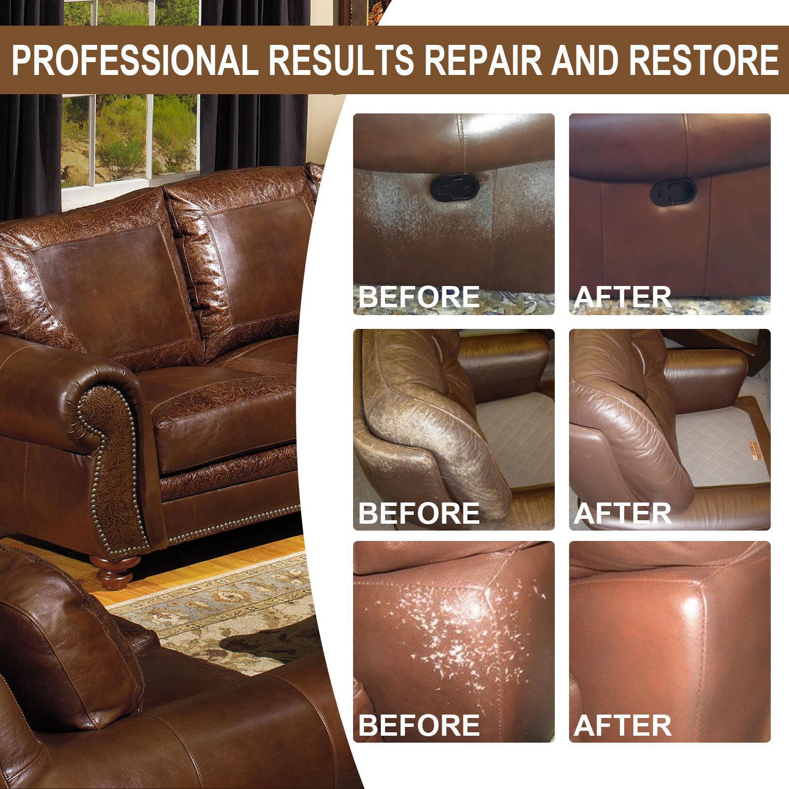Jaysuing Leather Color Restoration Paste, Leather Coat And Shoe Dye, Car Leather Seat Leather Refurbishment And Color Restoration 3