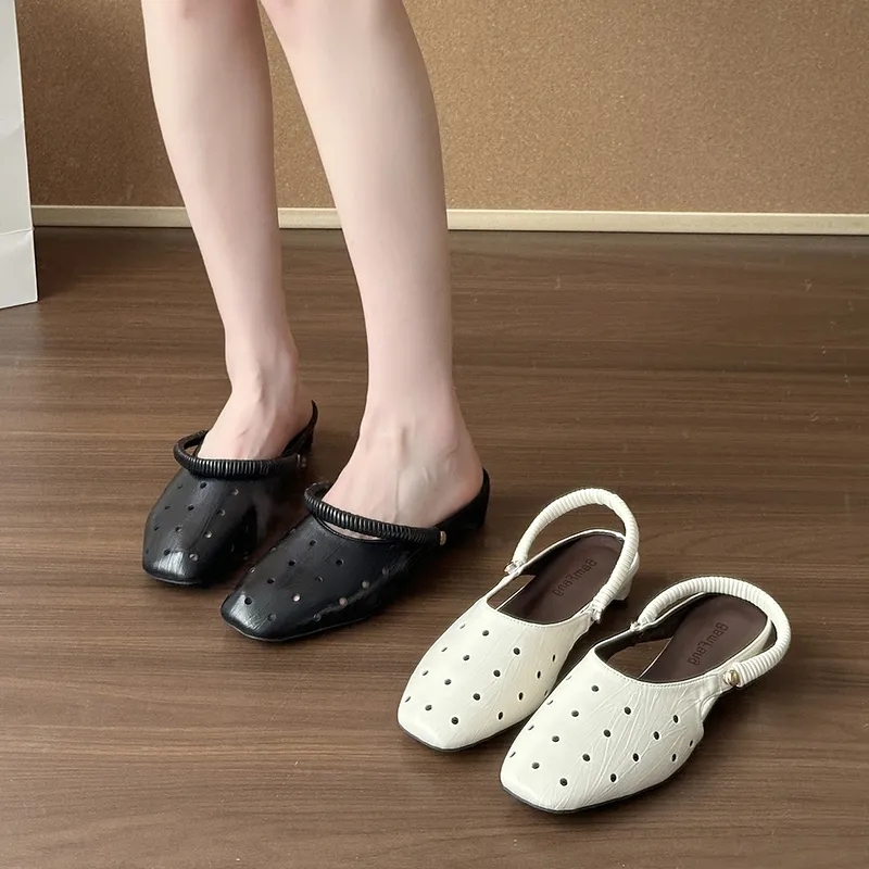 Women Summer Minimalist Fashion 3cm Mid Heel