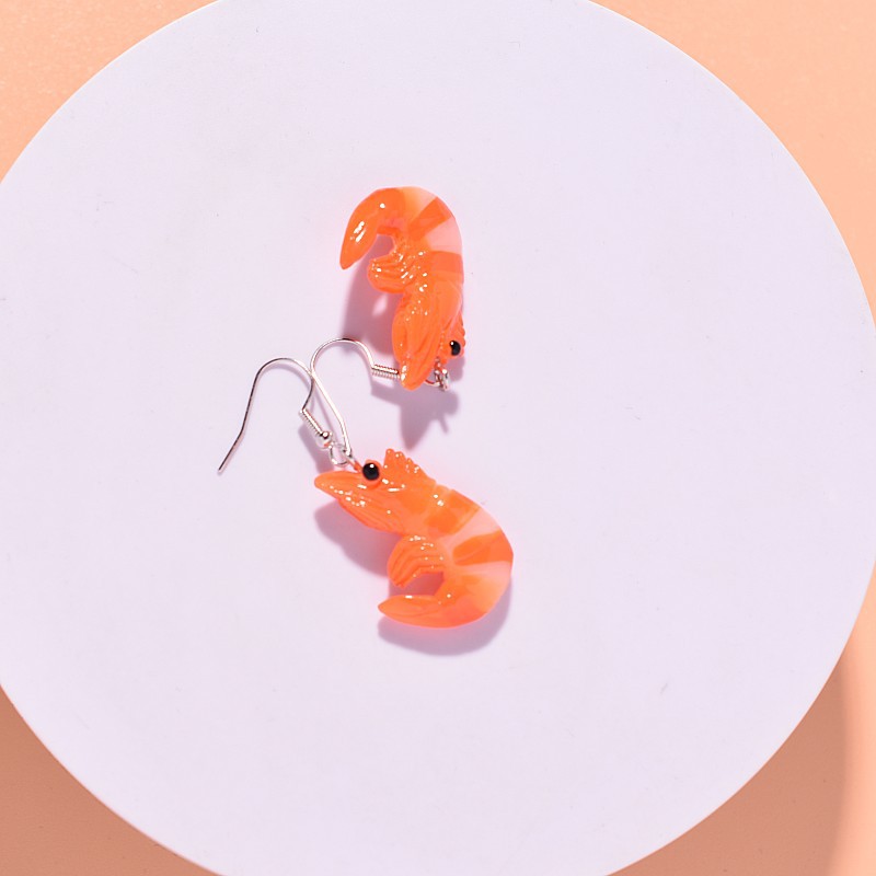 Title 5, Resin Crayfish Earrings Funny Quirky Halloween ...