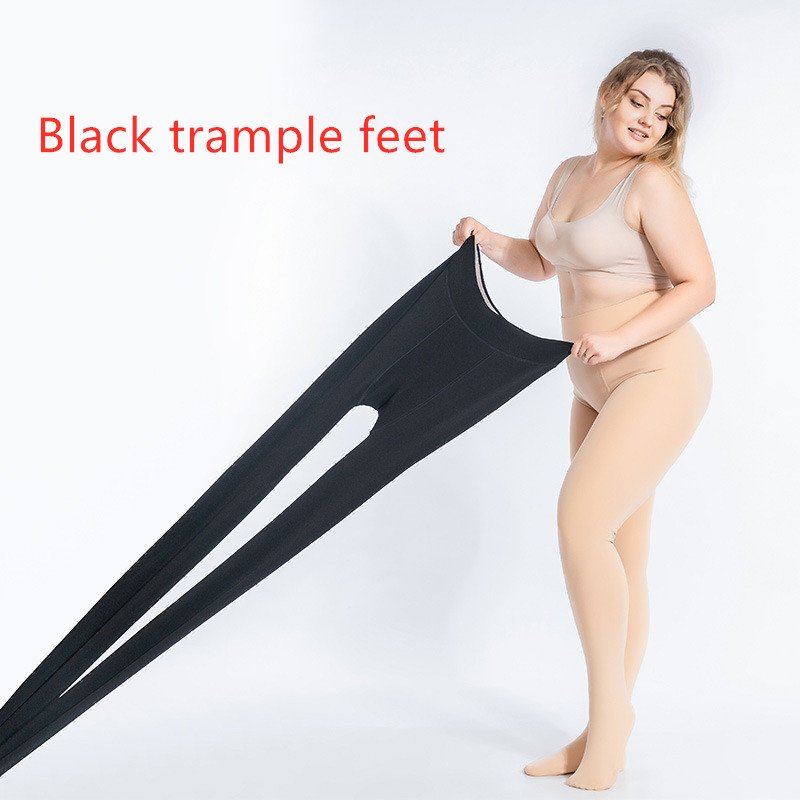 Black trample feet