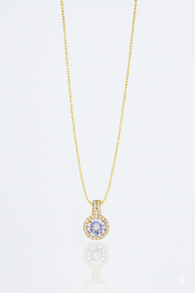 Stainless Steel Baguette Necklace For Women