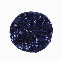 Color Sequins Of Nightclub Dress Beret - Navy Blue - View 1