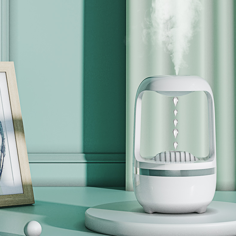 Anti Gravity Humidifier Water Drop Backflow Aromatherapy Machine Large Capacity Office Bedroom Quiet Heavy Fog Household Sprayer — foto 7