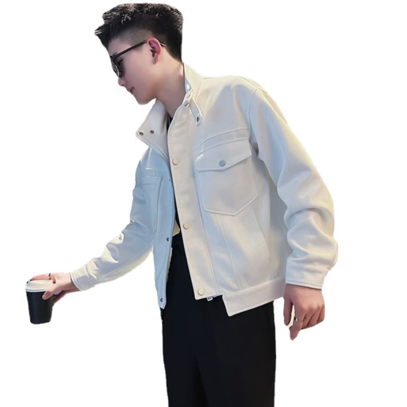 Men's Trendy Tooling Stand Collar Jacket All Match
