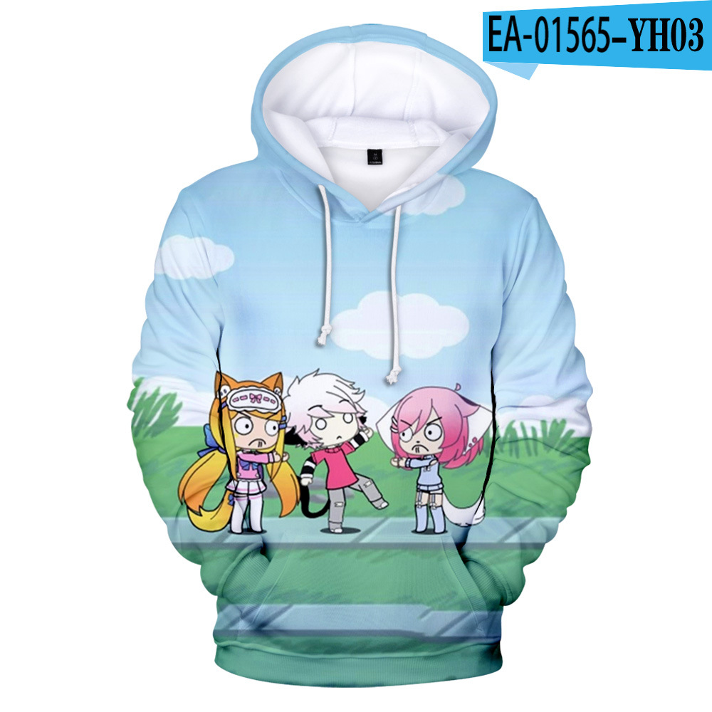 Title 5, Adult kids 3D color printing hooded sweater