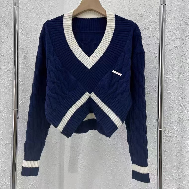 Women's Fashion Knitwear Short Top