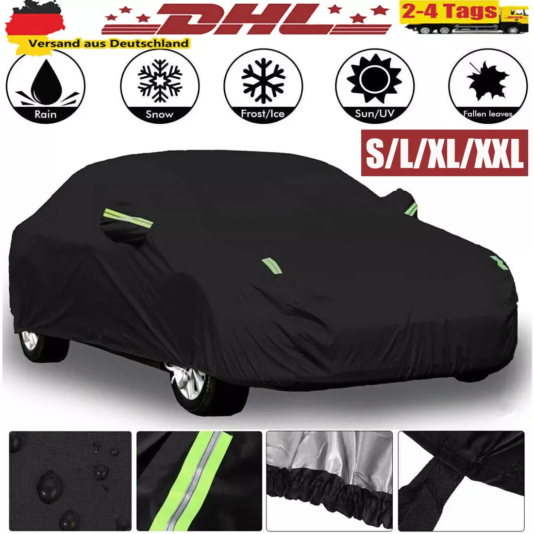 All Weather Full Car Cover 190T Polyester