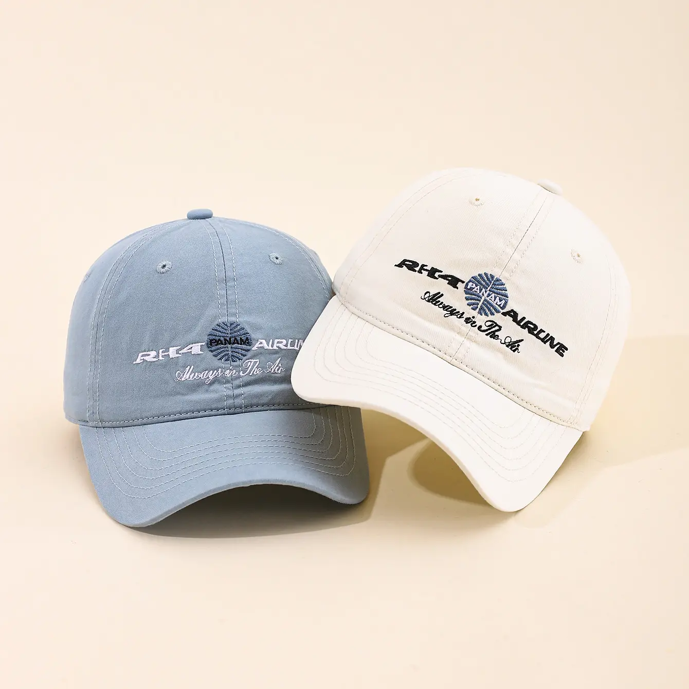 Men's Solid-color Embroidered Letters RH4 Slim-brim Adjustable Minimalist Casual Style Peaked Cap, Suitable For Daily Commuting, Outings And Fishing.