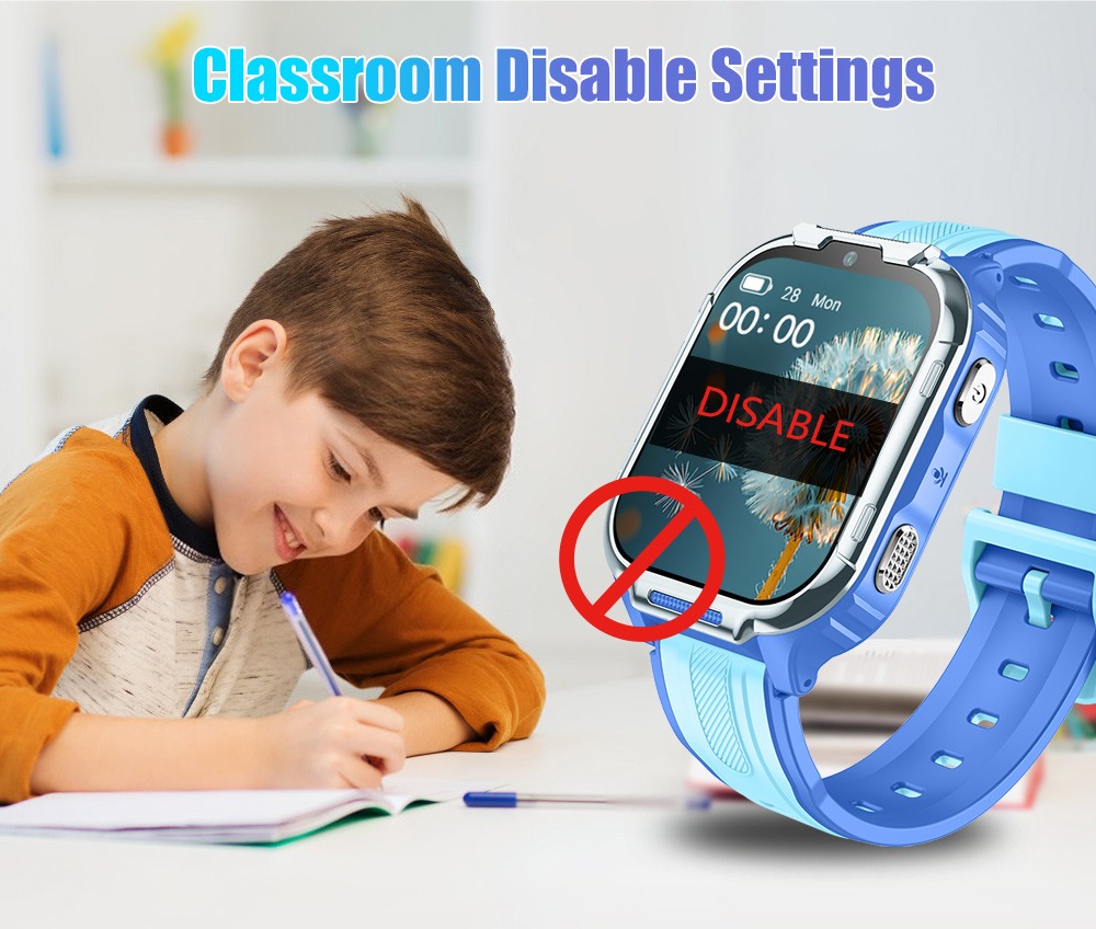 4G Kids Smart Watch With GPS Tracker, Video Call, SOS Safety Alert, WiFi Positioning, Camera, Sleep Monitor Pedometer Smartwatch For Boys And Girls