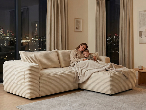 YM3116250005811& YM3116250006111 Combination Products Are Not Sold Sep-L Shape Modular Sectional Couch Spacious Comfortable 2 Seater Sofa With Pillows For Living Room Office No Assembly Required Beig