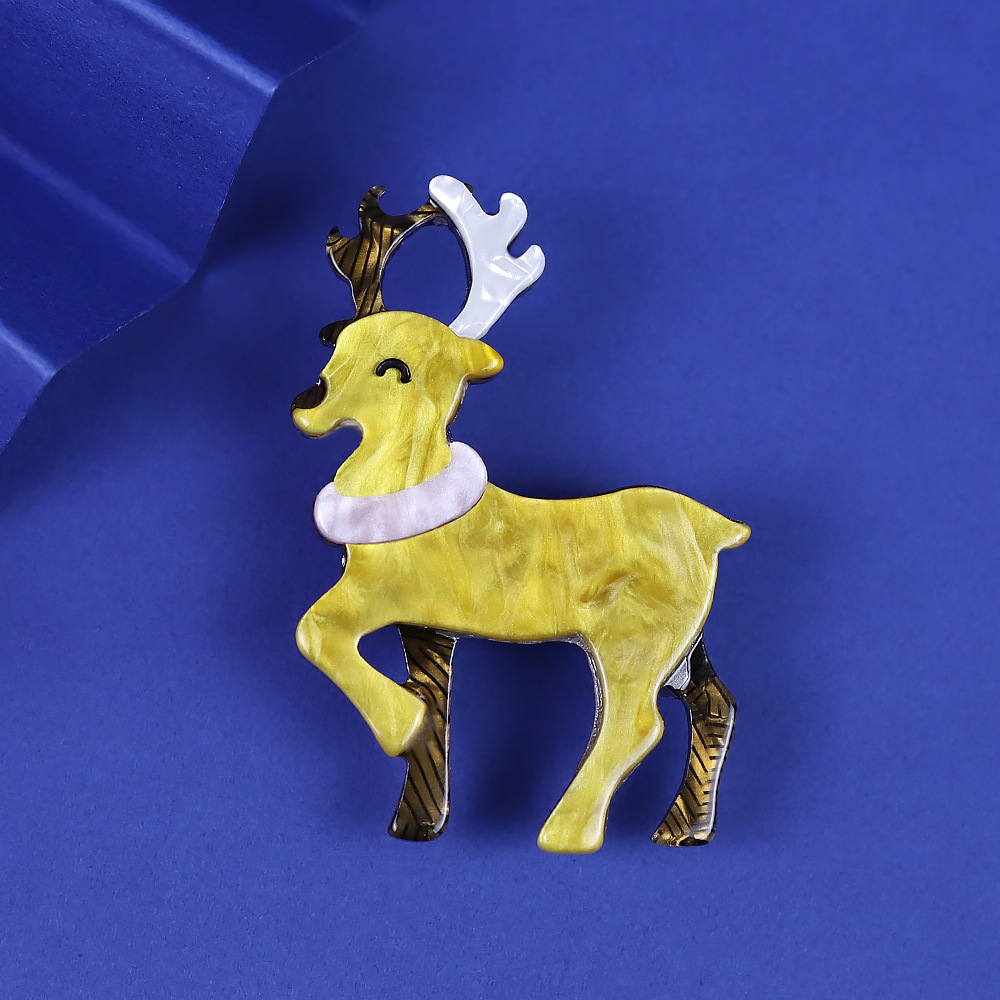 Acrylic Sika Deer Brooch
